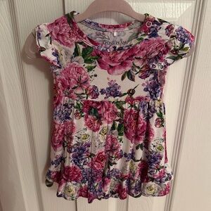 POSH PEANUT floral romper dress